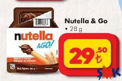 NUTELLA & GO KAKAOLU FINDIK KREMASI VE GRİSSİNİ 28 G